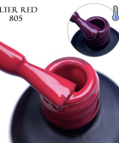 Thermo gel polish Alter Red 805, 11 ml