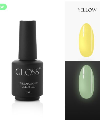 Gloss Gel Polish Yellow Elf, 11 ml