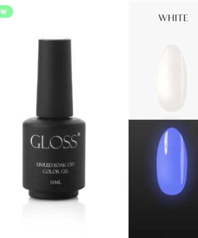Gloss Gel Polish White Elf, 11 ml