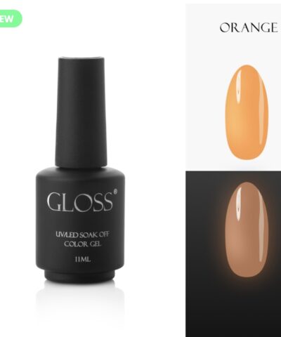 Gloss Gel Polish Orange Elf, 11 ml