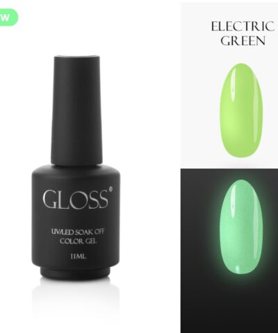 Gloss Gel Polish Electric Green Elf, 11 ml