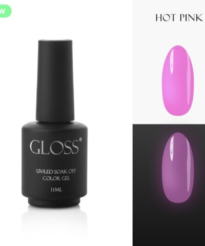 Gloss Gel Polish Hot Pink Elf, 11 ml
