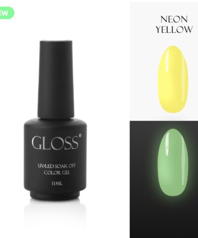 Gloss Gel Polish Neon Yellow Elf, 11 ml