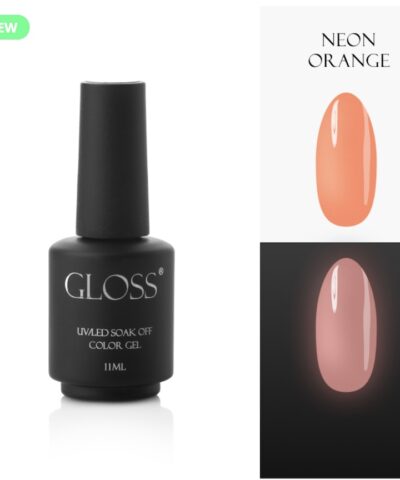 Gloss Gel Polish Neon Orange Elf, 11 ml